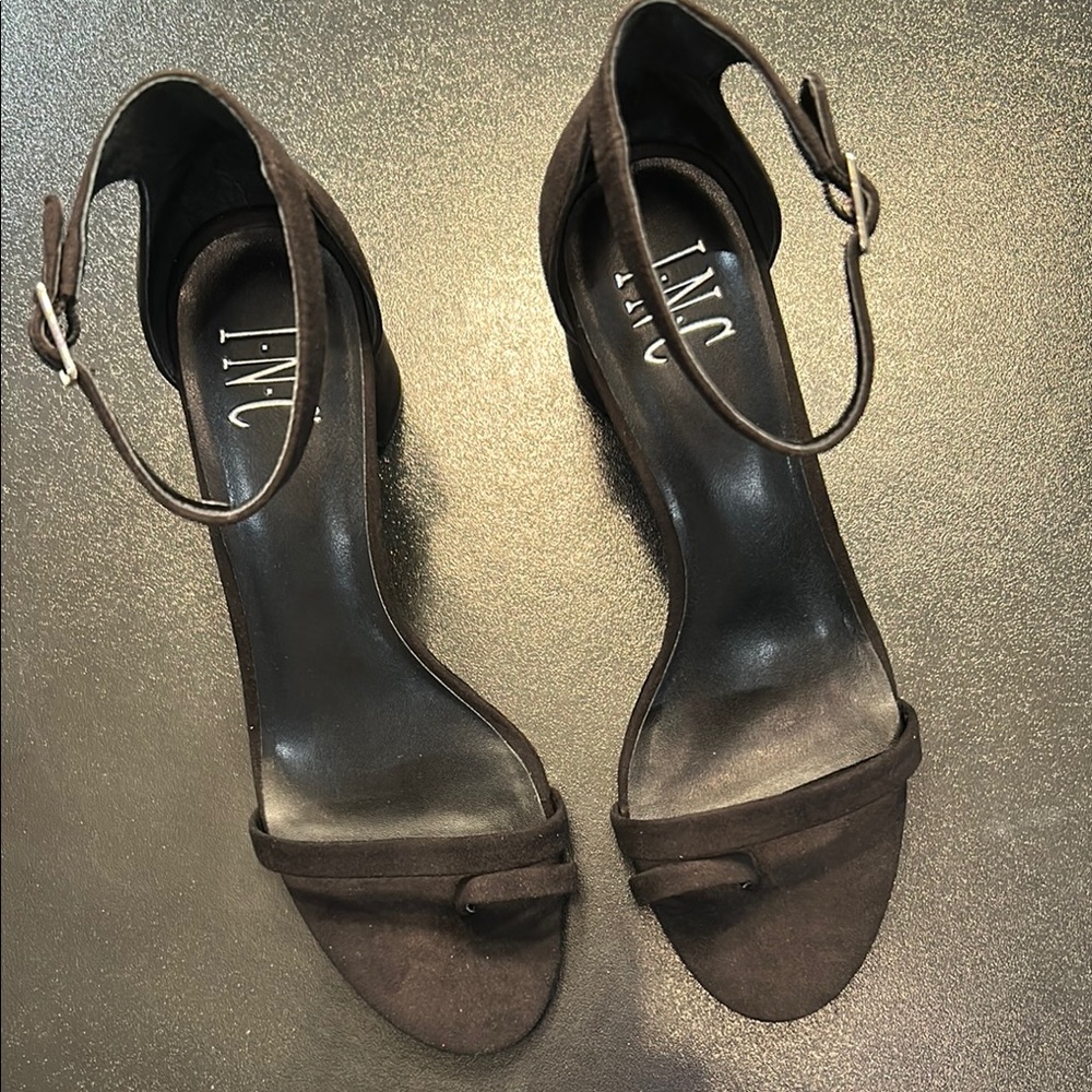 INC International Concepts Brown Elegant Heels